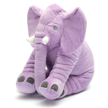 Stuffed Animal Soft Cushion Baby Sleeping Soft Pillow Elephant Plush Cute Toy for Kids Birthday Christmas Gift -