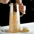 thumbnail image 2 of beisidaer Glass Carafe With Lid, Heat Resistant Borosilicate Glass, For Lemonade, Water - A, 2 of 5
