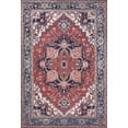thumbnail image 2 of JONATHAN Y WASHABLE 9 x 12 Area Rug, Cirali Ornate Large Medallion - Red/Navy, WSH105A-9, 2 of 8