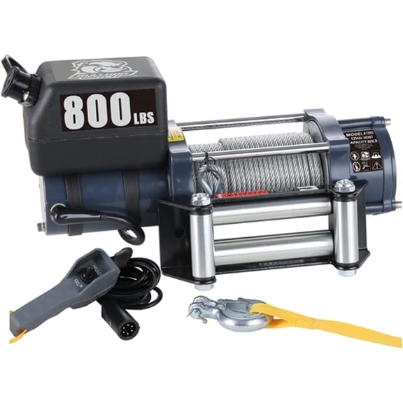 Bulldog Winch 12003- Hoist 800 LB 12vDC Wire Rope