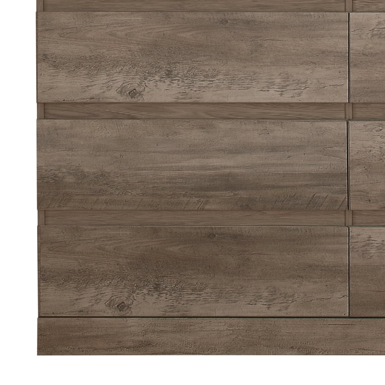 Brindle 6 Drawer Dresser, Gray Oak, by Hillsdale Living Essentials