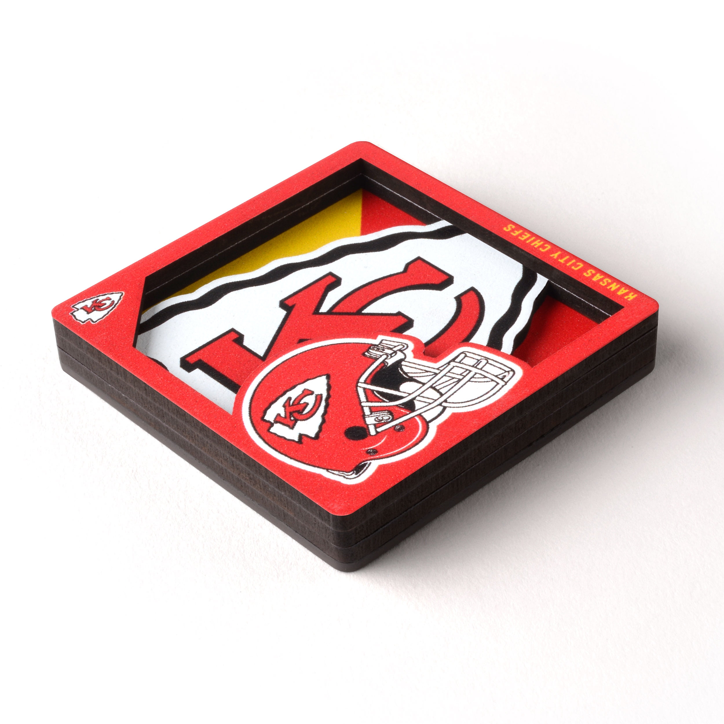 YouTheFan NFL Kansas City Chiefs 3D Logo Series Magnet