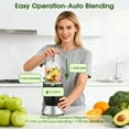 thumbnail image 5 of Smoothie Blender Maker 25000RPM Personal Blender for Shakes and Smoothies with 37 32 23oz Portable Cups Countertop blenders for kitchen, Frozen Drinks, Milkshake, Juice, Ice Crushing, Nuts, 5 of 7