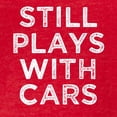 thumbnail image 3 of CafePress - Still Plays With Cars Funny Saying Men's S T Shirt - Mens Football Shirt, 3 of 4