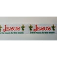 thumbnail image 4 of Grosgrain Ribbon Printed Christmas Jesus Is The Reason For The Season with Cross, 3 Yards 7/8 Inch Wide, 4 of 4