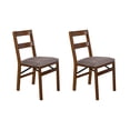 thumbnail image 1 of MECO Stakmore Classic Upholstered Seat Folding Chair Set, Fruitwood (2 Pack), 1 of 8