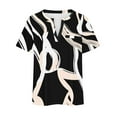 thumbnail image 5 of Aloohaidyvio Plus Size Shirts for Women,Soft Trendy Tops for Women Summer Short Sleeve Trendy Print T-Shirt Casual V Neck Tunic Blouse Loose Basic Tee, 5 of 5