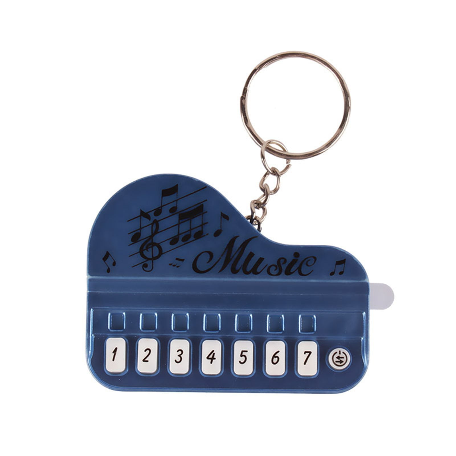 Kkkded Keychain Pendant Mini Electronic Piano Shape Keychain