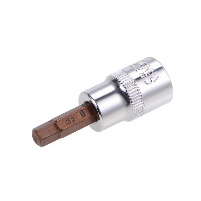 Unique Bargains 3/8 Inch Drive x 6mm Hex Bit Socket, Standard Metric, S2 & Cr-V Steel