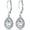 B2-clear white CZ-halo teardrop, variant on Halo Sparkle Teardrop Leverback Earrings for Women 18K White Gold Plated Opal/Cubic Zirconia Dangle Lightweight Hypoallergenic Jewelry Gifts for Wedding