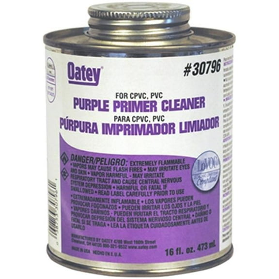 Oatey 30796 16 oz All Purpose Purple Primer Cleaner