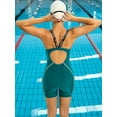 thumbnail image 5 of Charmo Womens Athletic One Piece Swimsuit Boyleg Swimwear Competitive Bathing Suit, 5 of 7