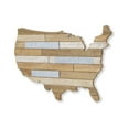thumbnail image 4 of 14" X 24" Brown and Gray Wood and Metal Hanging Dimensional Sculpture, 4 of 6