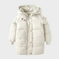 thumbnail image 2 of Pink Jacket Girls Size 8 Toddler Baby Girl（12M-6Y) Winter Puffer Jacket Coat Hooded Light Weight Padded Outwear, 2 of 3