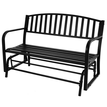 Belleze 50" Outdoor Garden Bench Glider Rocker Seat Swing 