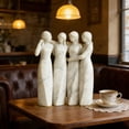 thumbnail image 7 of Handmade Sister Friendship Sculpture Resin Figurine White Home Decor Gift for Sisters Keepsake Ornament for Shelf or Table, 7 of 7
