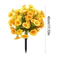 thumbnail image 3 of Artificial Mums Topiary Stake Faux Fall Flower Bush UV Resistant No Maintenance for Porch Patio Garden Yard Outdoor Thanksgiving Halloween Decor, 3 of 9