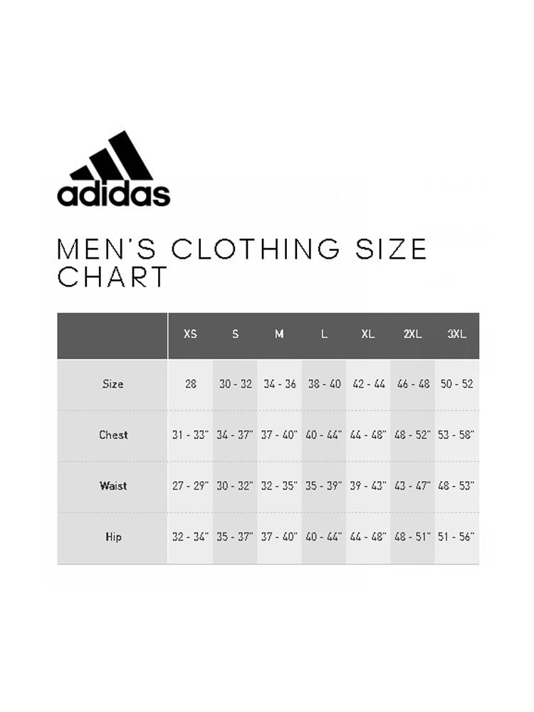 adidas climacool shorts size chart