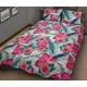 thumbnail image 2 of Juego de cama edredón con estampado de flores de sandía, 2 of 5