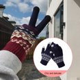 thumbnail image 2 of Minnieouse Guantes de punto Chic Hand Covers Hands Wrap Warmer Ropa Accesorios Invierno Adultos Touch Screen Knit Glove White guantes y mitones El color cian Minnieouse AP011252-04B, 2 of 6