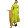 thumbnail image 2 of Atasi Readymade Designer Party Wear Indian Green Anarkali Suit Set Clothing - 4, 2 of 9