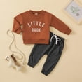 thumbnail image 2 of Toddler Boy Outfits 2-Piece Long Sleeve little dudu Tops and Pants Suit Fall Winter Clothes Boy Clothing Kaprioy Boys Clothes Fall Winter, 2 of 8