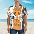 thumbnail image 4 of Bixox Men's Hawaiian Shirts Men's Funny Cats Print Short-Sleeve Shirt-Small, 4 of 8