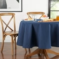 thumbnail image 3 of (2 pack) Mainstays Yale Fabric Tablecloth, Navy, 70" Round, 3 of 6