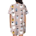 thumbnail image 6 of Sigee Cute Hand Drawn Bear for Sleepwear Casual Pjs with Pockets Women's Pajamas Sets Shorts 2 Piece Short Sleeve Lounge Sets XX-Large, 6 of 9