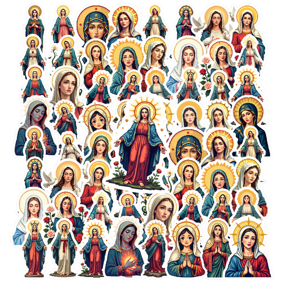 Holy Stickers Stationery Stickers Peace Stickers Teacher Reward Stickers for Laptops Phones Suitcase