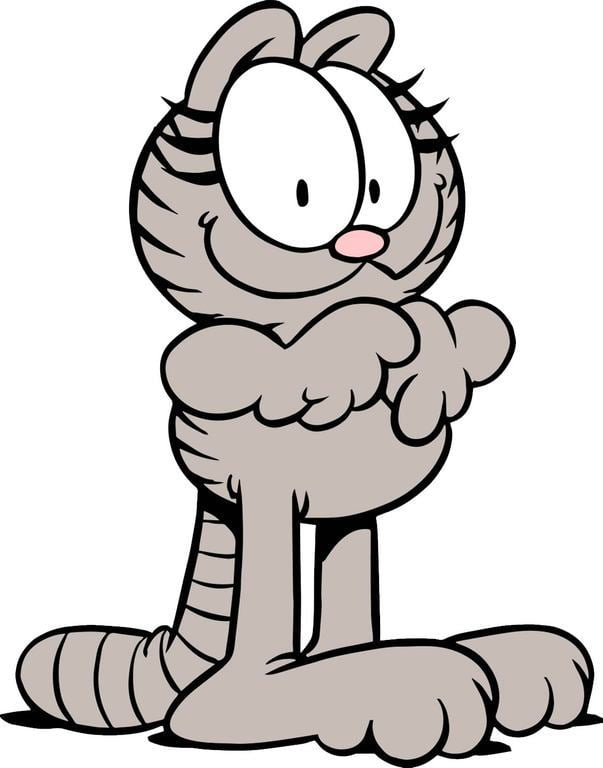 Garfield The Cat Nermal Happy Mood Cartoon Character Wall Art Sticker