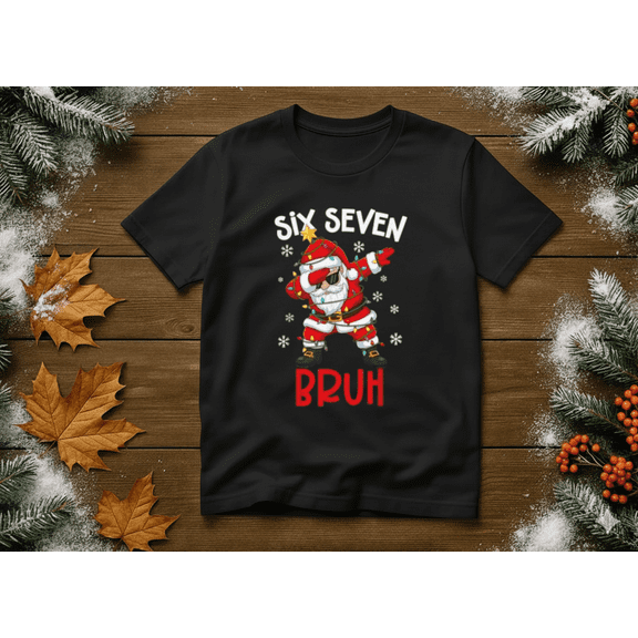 Bruh 67 Meme Funny Gen Alpha Christmas Holiday Humor Unisex T-Shirt, up to Size 5XL
