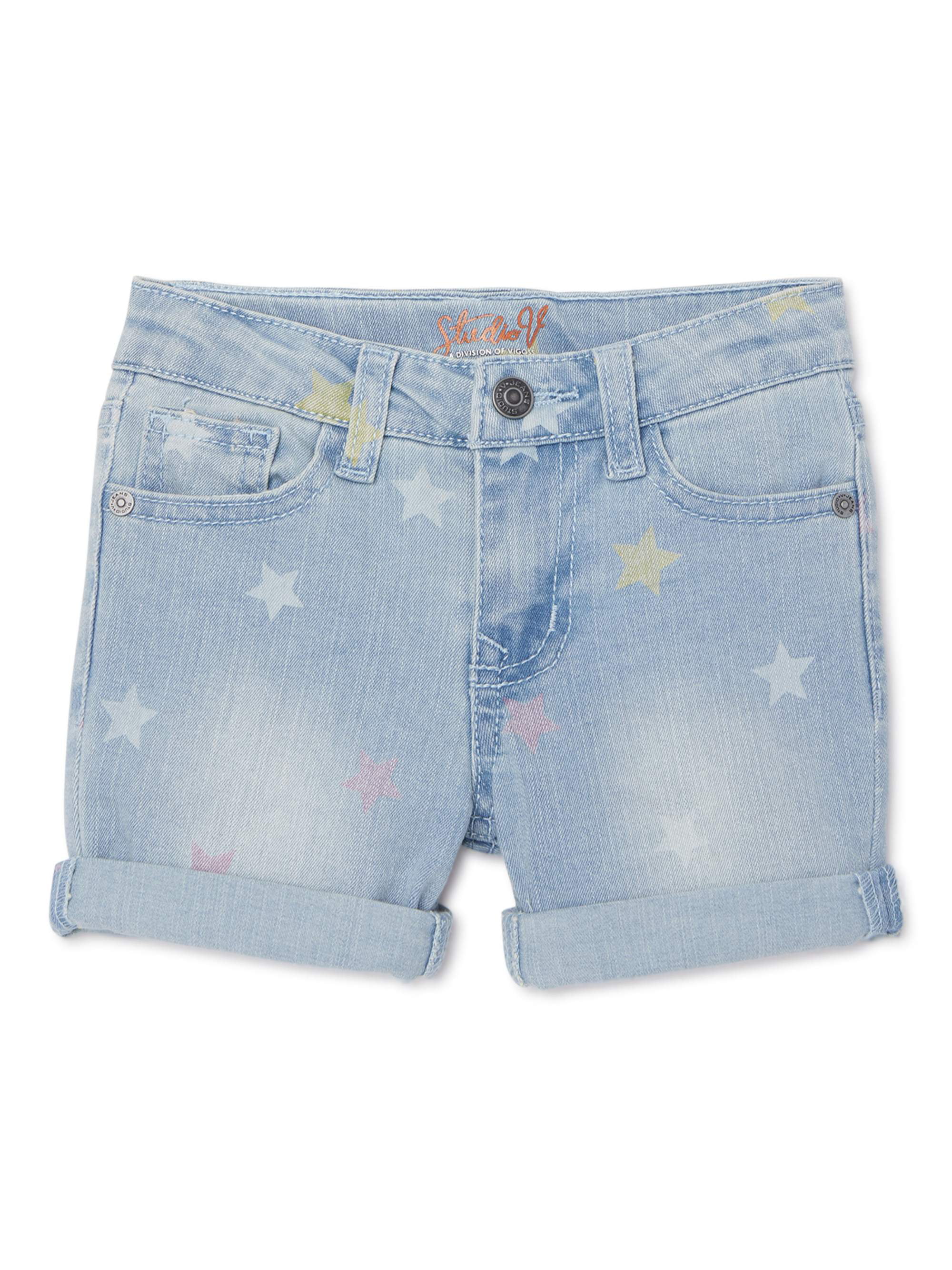 jean shorts with stars on them