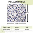 thumbnail image 2 of Waterproof Floral Tablecloth for Square Table, Reusable Elastic Fit Polyester for Indoor and Outdoor, 34x34 Inch, 2 of 5