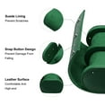 thumbnail image 3 of Estuche de viaje para reloj de cuero Caja para un reloj para hombres y mujeres, 2 ranuras, verde, 3 of 6