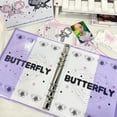 thumbnail image 6 of Black Pink Butterfly Idol Picture Album Loose Leaf Shell Postcards Organizer Star Chasing Album Photo Card Holder Photo Album Photo Card Collect Book Photo Card Binder PURPLE SHELL PROTECT COVER, 6 of 7