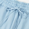 thumbnail image 6 of HOOMEUMY Men's Shorts Classic Summer Leisure Fashion Comfy Outdoor Solid Color Drawstring Elastic Waist Shorts Beach Shorts (Light Blue,XXXL), 6 of 7