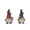 🍒 color_Hot#3950, variant on Solar Garden Gnome Statue Set Outdoor Decor IP65 Waterproof Resin Ornament, 2-Piece Lighted Lawn Figurines, Patio Yard Pathway LED, 11x8x18cm, 10x7x17.5cm