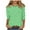 Army Green1, variant on Plebaso Womens 3/4 Sleeve Tunic Tops Polka Dot Printed Crew Neck Shirts Business Casual Work Blouses for Women