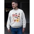 thumbnail image 2 of Vintage Aesthetic Japanese Emoji Graphic Men's Sweatshirt, 2 of 4