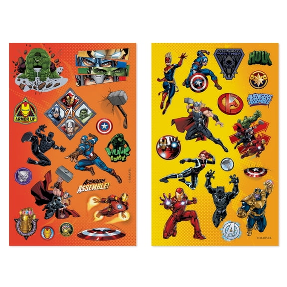 American Greetings Marvel Avengers Stickers for Kids - 136 Count