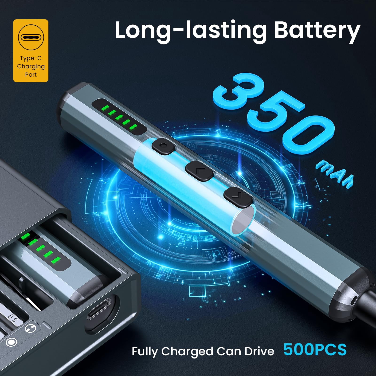Electric Screwdriver, 70 In 1 Screwdriver Set, Mini Electric Screwdriver, Precision Screwdriver Kit With 64 S2Bits, Rechargeable Repair Tool Kit For Car Mini Screwdriver For Eyeglasses, Watch, Phone