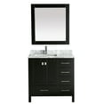 thumbnail image 2 of Design Element London 36" Single Sink Bathroom Vanity in Espresso with Carrara Marble Vanity Top, 2 of 2