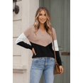 thumbnail image 3 of Zeagoo Womens Sweaters Fall V Neck Long Sleeve Tops Business Casual, 3 of 6