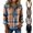 Blue, variant on VJGBEGW Women's Denim Patchwork Sweatshirts Henley Button Lapel Collar Long Sleeve Shirt Color Block Loose Fit Pullover Tops Blue L
