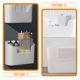 thumbnail image 3 of Caja de almacenamiento colgante de la casa Caja organizador de montaje de pared Sorría de baño Baja de montaje en la pared, 3 of 3