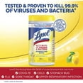 thumbnail image 3 of Lysol 84251CT Lemon Disinfectant Wipes 80 Wipes 2 Pack, Pre-Moistened for Commercial Spaces Hospitals Gyms, White, 3 of 6