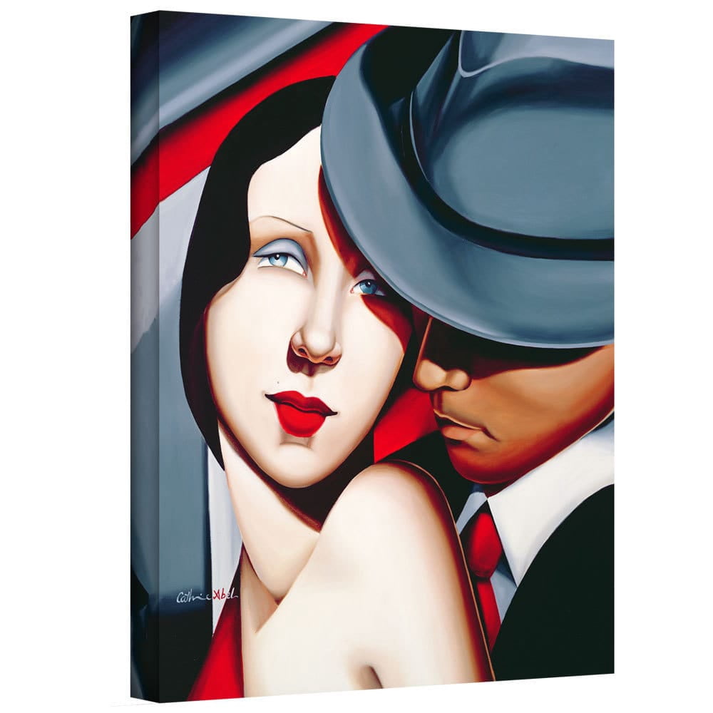 ArtWall Catherine Abel "Adam and Eve, Gangster Study" Gallery-wrapped Canvas