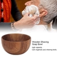thumbnail image 3 of Tazón De Jabón De Afeitar De Madera, Taza De Crema De Afeitar De Madera De Superficie Lisa Espumosa Portátil De Gran Capacidad Para Peluquería, 3 of 7