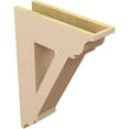 thumbnail image 5 of Ekena Millwork 5 1/2"W x 20"D x 28"H Traditional Traditional Rough Cedar Woodgrain TimberThane Bracket, Primed Tan, 5 of 6